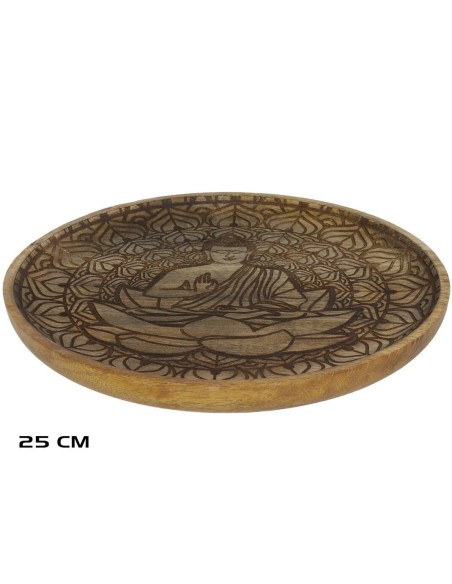 PLATO TALLADO BUDA 25CM