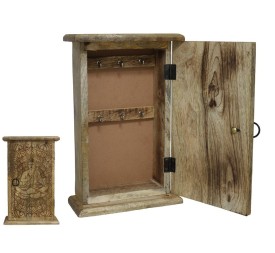CAJA PORTALLAVES TALLADO 17X7X27CM