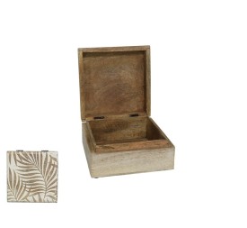 CAJA TALLADA LEAF 17X17X8CM