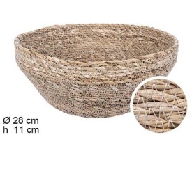 PANERA SEAGRASS REDONDA CONICA NATURAL 28x18x11cm