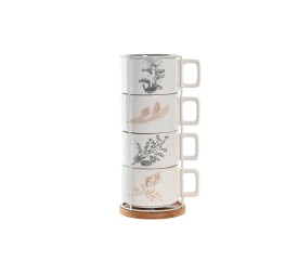 CAFE SET 4 DOLOMITE METAL 11X14X27 260 ML BEIGE