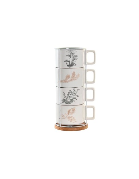 CAFE SET 4 DOLOMITE METAL 11X14X27 260 ML BEIGE