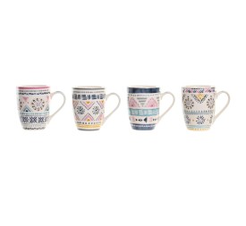 MUG PORCELANA 11,5X8,3X10,5 340ML BOHO 4 SURT.