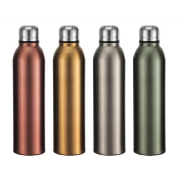 BOTELLA INOX 6,5X6,5X25,2 500ML, DOBLE PA 4 SURT.