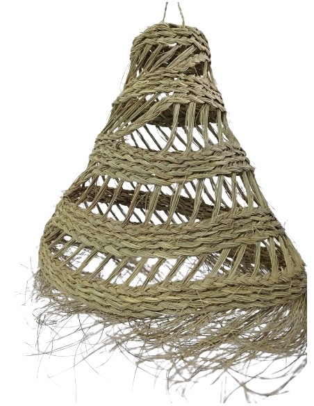 LAMPARA ESPARTO ARTESANAL 35*36