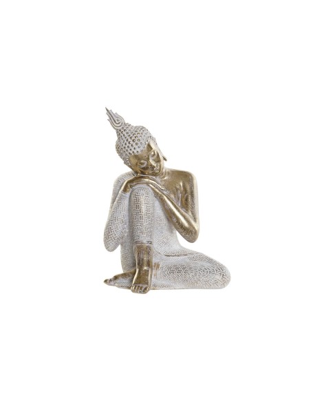 FIGURA RESINA 15X12X21 BUDA DORADO