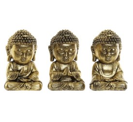 FIGURA RESINA 9,5X7X15 BUDA ENVEJECIDO 3 SURT.
