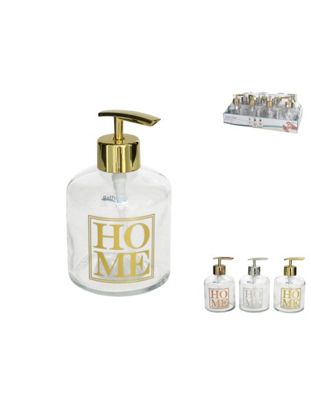 DOSIFICADOR CRISTAL HOME 350ML -3 SURT.