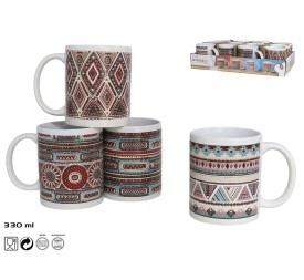 JARRA MUG GRES 330ML NAIROBI 4 SURTIDOS