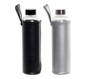 BOTELLA CRISTAL PU 7X7X24,5 600 ML. 2 SURT.