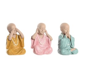 FIGURA RESINA 11X10,5X18 MONJE 3 SURT.