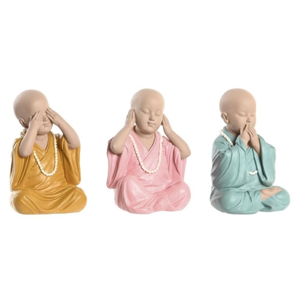 FIGURA RESINA 11X10,5X18 MONJE 3 SURT. (8036)