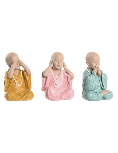 FIGURA RESINA 11X10,5X18 MONJE 3 SURT. (8036)