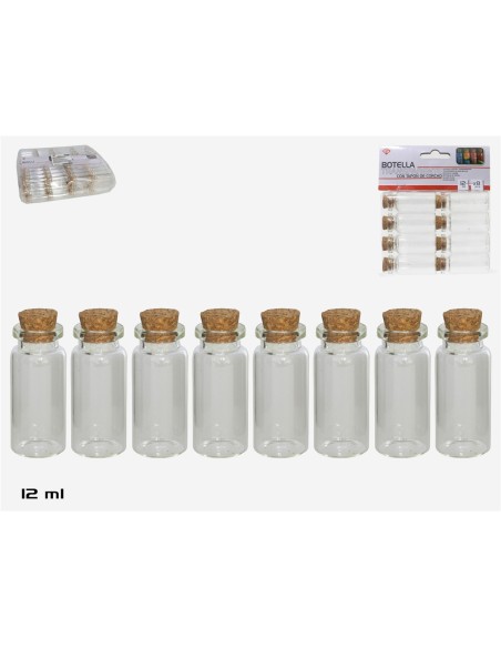 SET BOTELLA X8  TRANS. T/CORCHO12 ML SET BOTELLA X8  TRANS. T/CORCHO12 ML