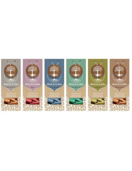 INCIENSO CONO SET 30 AROMA 45,5X31X13 ARBOL DE LA