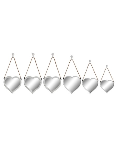 ESPEJO SET 3 PP 26X3X26 24/20 CORAZON 2 SURT. (6521)