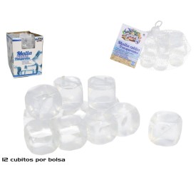 MALLA CUBITOS TRANSPARENTES X12 REUSABLE
