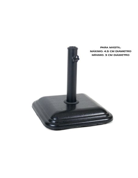 PIE DE SOMBRILLA LUXE 12 KG NEGRO