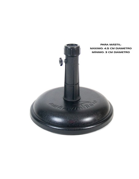 PIE DE SOMBRILLA LUKA 16KG NEGRO