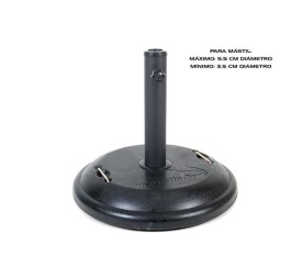 PIE SOMBRILLA LUKA 22KG NEGRA