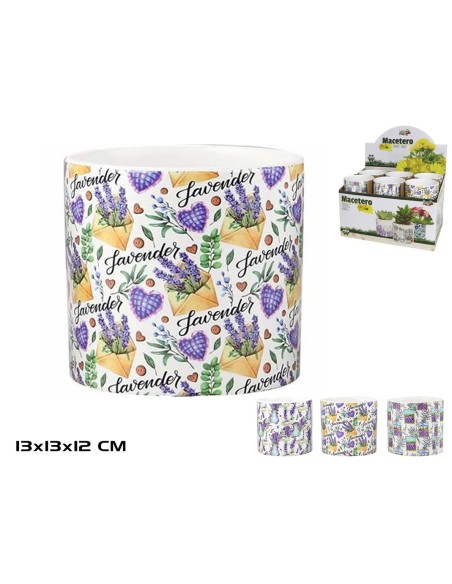 MACETERO DOLIMITA ELI 13X12CM 3 SURTIDO