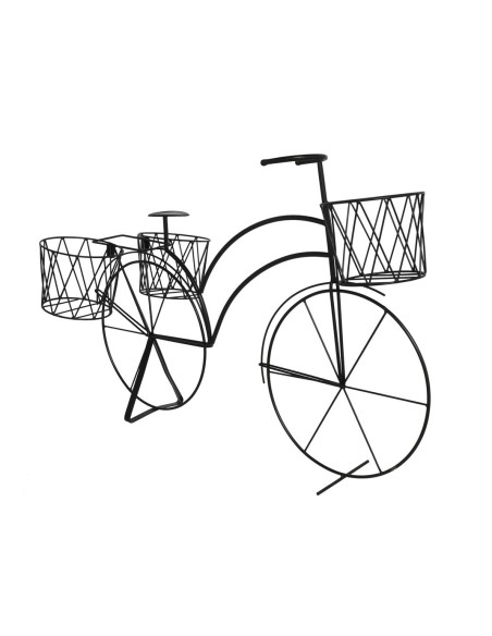 BICI NEGRA 3 MACETEROS 78X42X54CM BICI NEGRA 3 MACETEROS 78X42X54CM