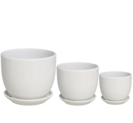 SET 3 MACETEROS CUENCO C/PLATO