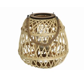 PORTAVELAS C/VASO CRISTAL PILDAR 28X27CM