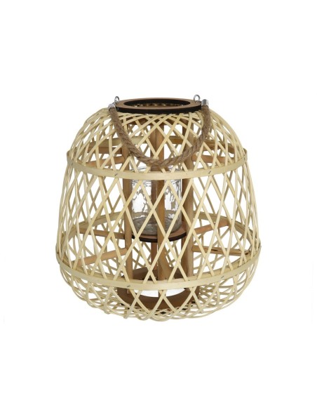 PORTAVELAS C/VASO CRISTAL TUNI 36X36CM