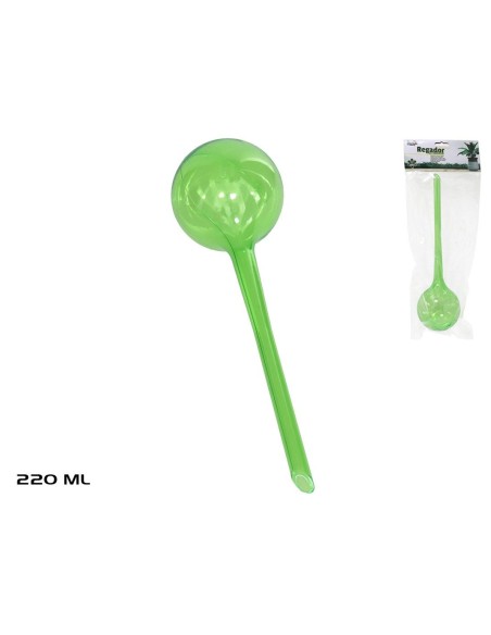 REGADOR DE MACETA VERDE 220ML 26X7.5CM REGADOR DE MACETA VERDE 220ML 26X7.5CM