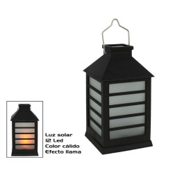 FAROL SOLAR JARDIN 12LED CALIDO 10X19CM