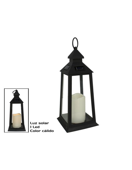 FAROL SOLAR JARIN 1LED CALIDO 14X31,5CM