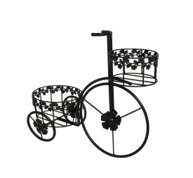 MACETERO TRICICLO C/CESTO NEGRO 46X41X20CM
