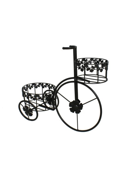 MACETERO TRICICLO C/CESTO NEGRO 46X41X20CM