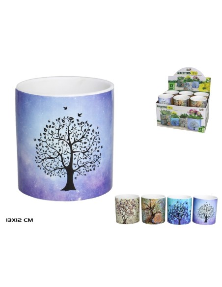 MACETERO ARBOL 13X12CM 4 SURTIDO MACETERO ARBOL 13X12CM 4 SURTIDO