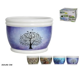 MACETERO BOWL ARBOL 22,5X15,5CM 4 SURTIDO