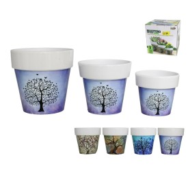 MACETERO C/BORDE RBOL 16,33X16CM 4 SURTIDO