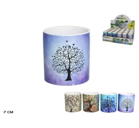 MACETERO ARBOL 7,5X7,5CM 4 SURTIDO