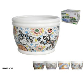 MACETERO BOWL MOSAICO ESPAÑOL 18X12,5CM 4ST