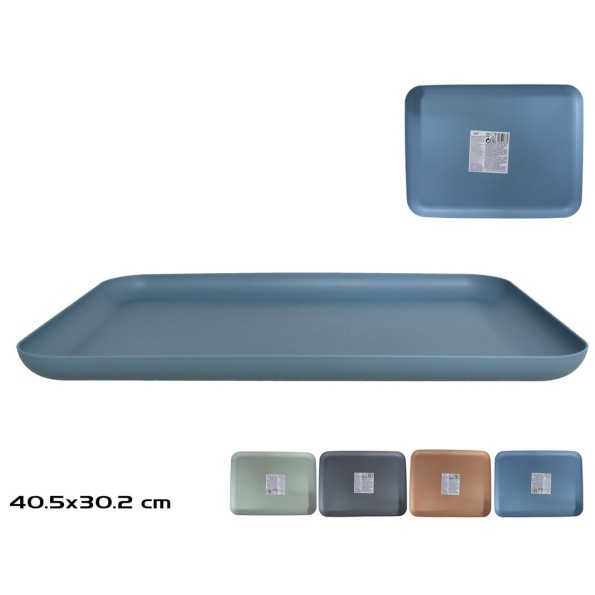 BANDEJA RECTANGULAR KLAN 40,5X30,2X2,5CM 4S