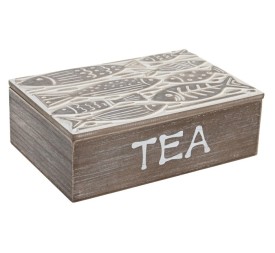 CAJA INFUSIONES MDF 24X16X8 PECES NATURAL
