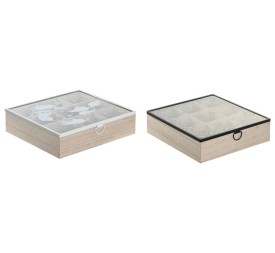 CAJA INFUSIONES MDF CRISTAL 24X24X6,5 2 SURT.