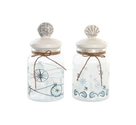 BOTE CRISTAL GRES 11X11X23 900ML, 2 SURT.