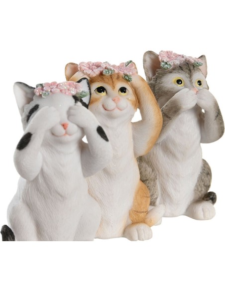 FIGURA RESINA 5,5X6X9,5 GATO 3 SURT.