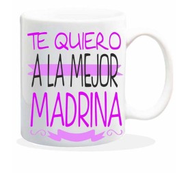 MUG CON MENSAJE TE QUIER