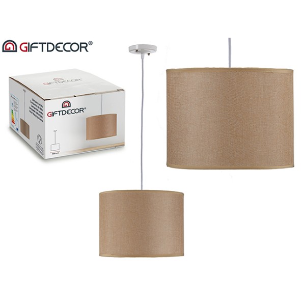 LAMPARA COLGANTE TECHO 30CM BEIGE