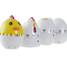 TEMPORIZADOR ABS 5,5X5,5X7 GALLINA HUEVO 4 SURT.