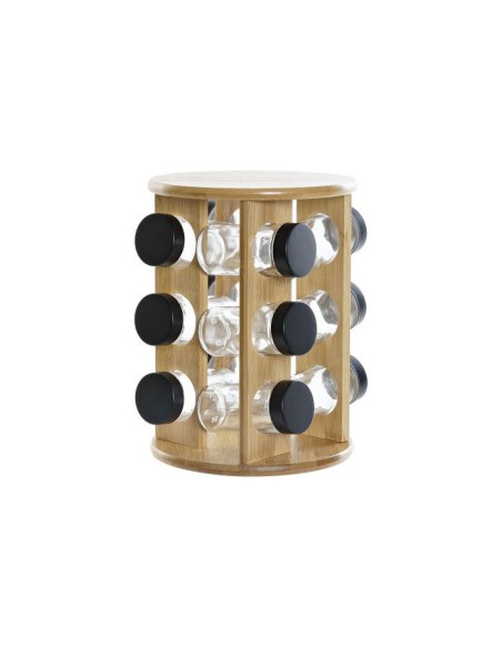 ESPECIERO BAMBU CRISTAL 18X18X25 NEGRO ESPECIERO BAMBU CRISTAL 18X18X25 NEGRO