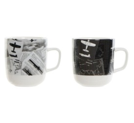 MUG PORCELANA 11,5X8,5X10 380ML, AVIACION 2 SURT.