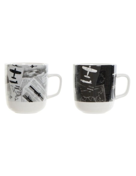 MUG PORCELANA 11,5X8,5X10 380ML, AVIACION 2 SURT.